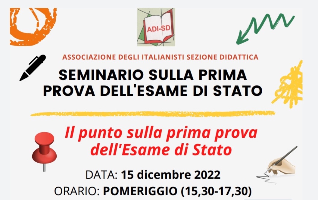 Seminario online sulla prima prova d&#039;esame